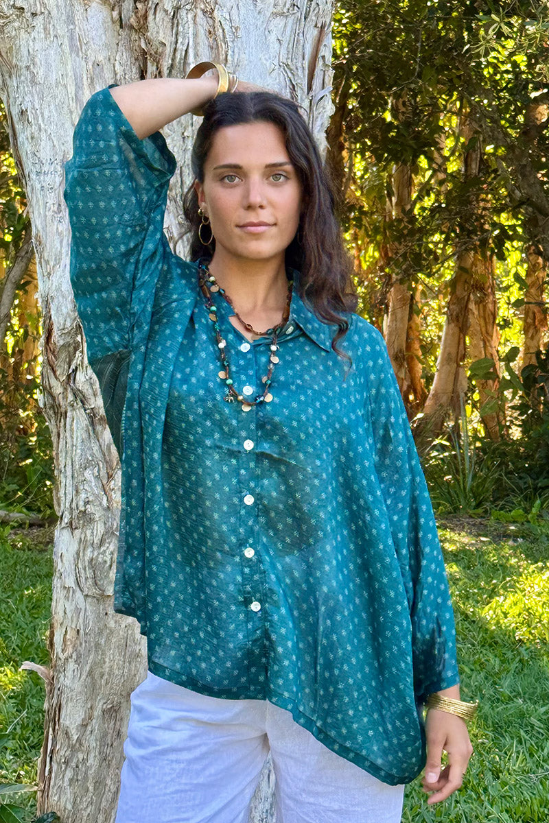 Vintage Sari Amira - Emerelle (silk)