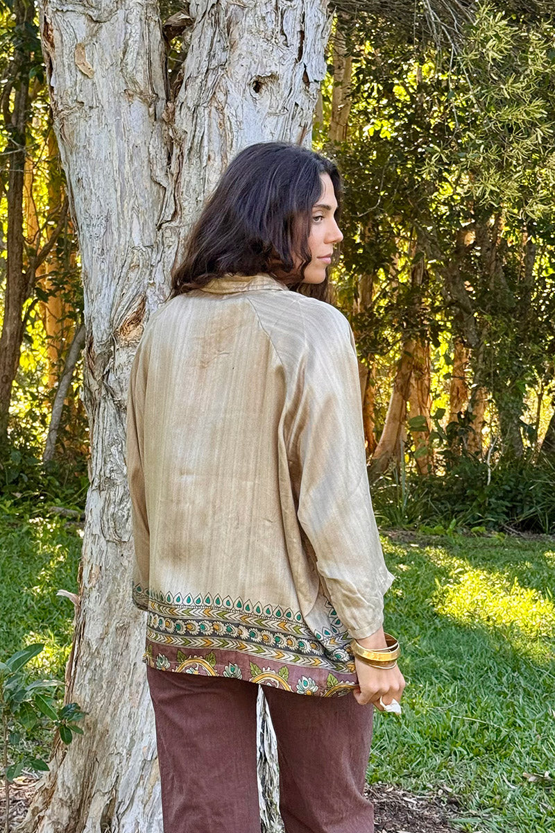 Vintage Sari Amira - Bisque (wool/silk)
