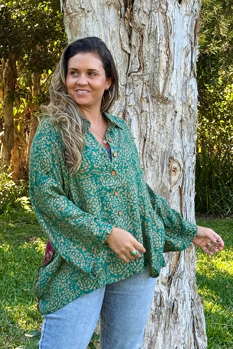 Vintage Sari Amira - Maisi (wool/silk)