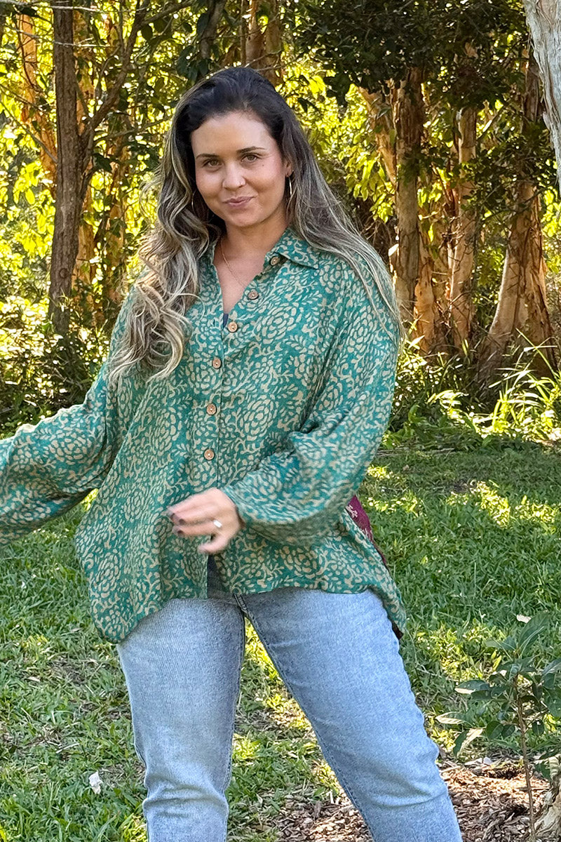 Vintage Sari Amira - Maisi (wool/silk)