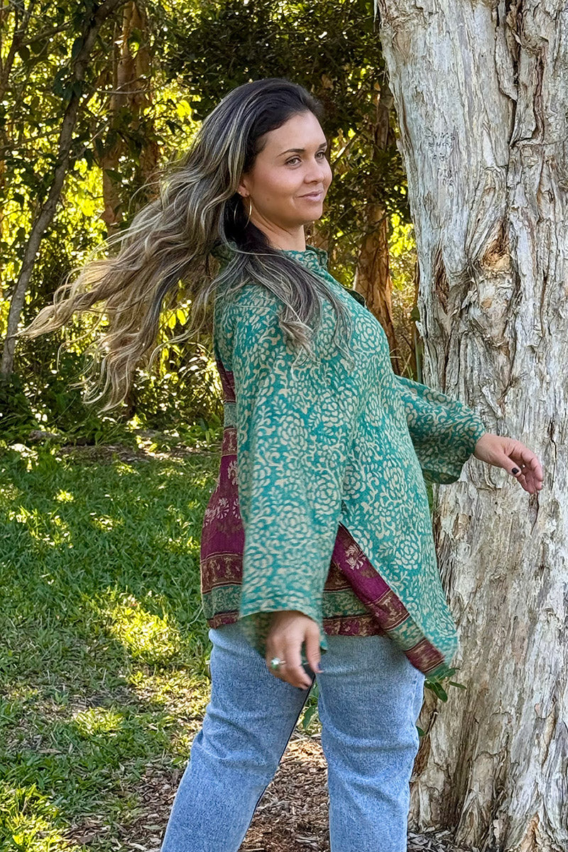 Vintage Sari Amira - Maisi (wool/silk)