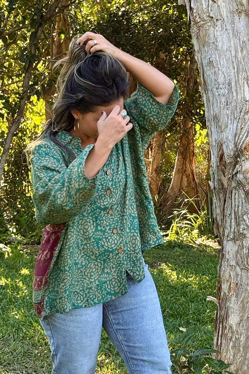 Vintage Sari Amira - Maisi (wool/silk)