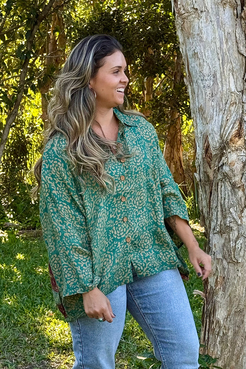 Vintage Sari Amira - Maisi (wool/silk)