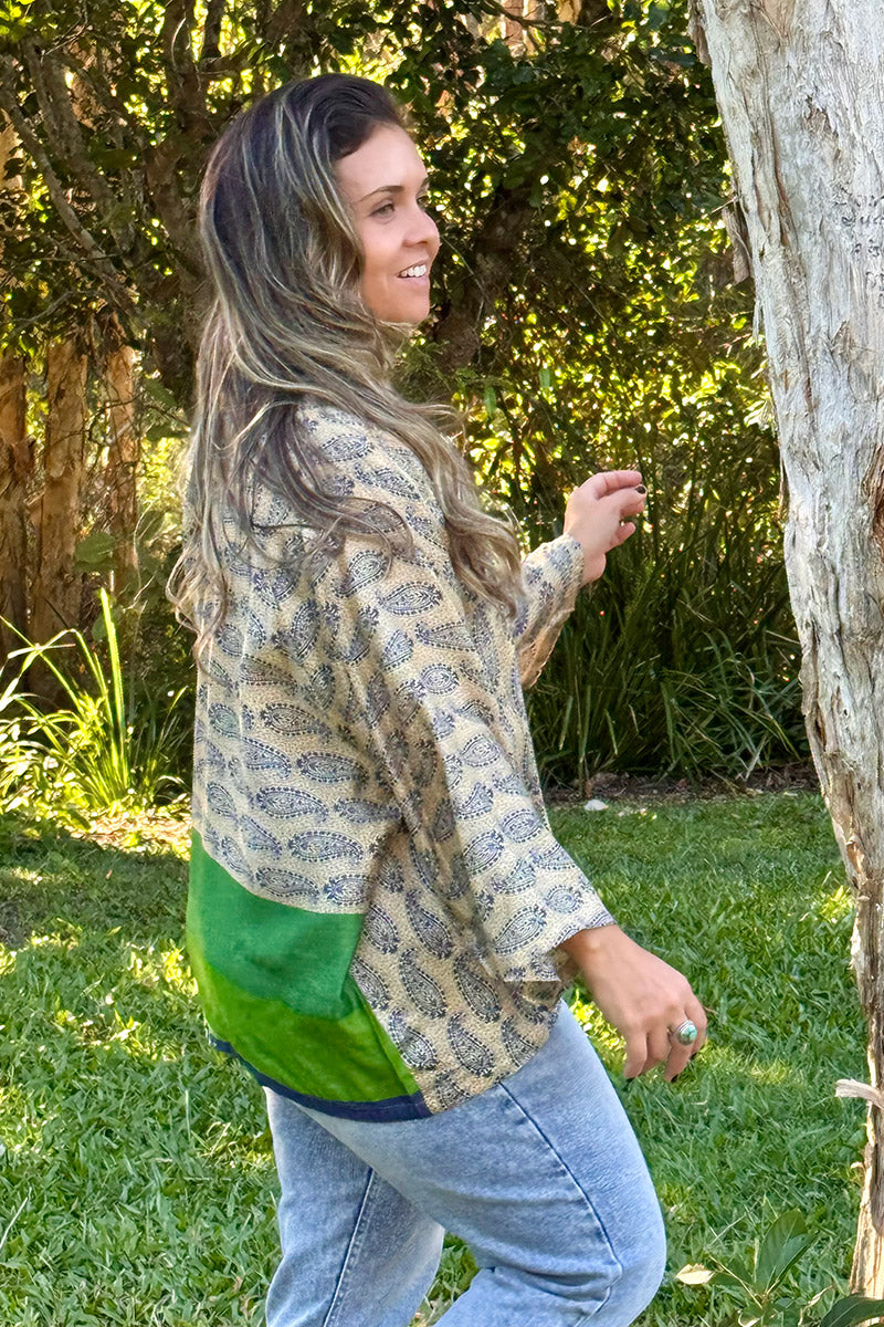 Vintage Sari Amira - Veda (wool/silk)