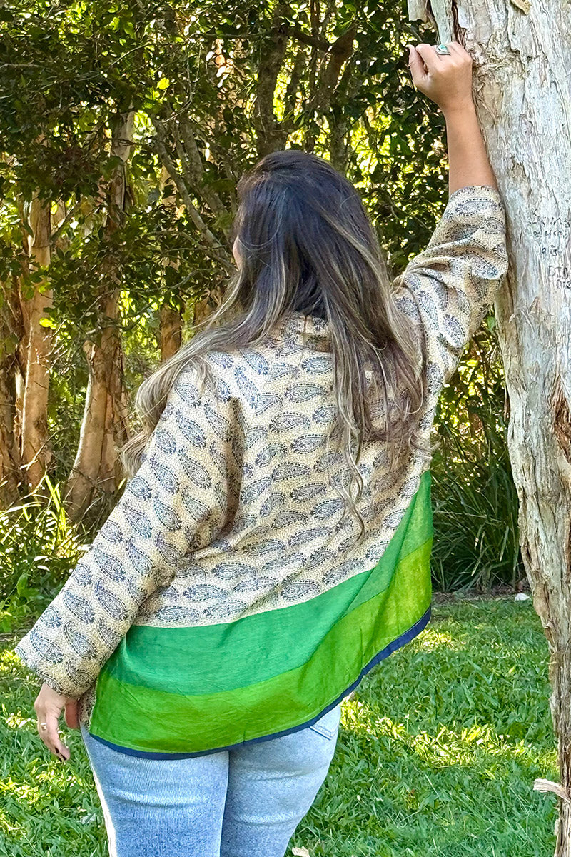 Vintage Sari Amira - Veda (wool/silk)