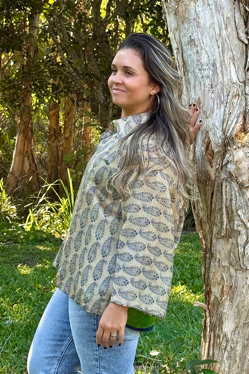 Vintage Sari Amira - Veda (wool/silk)