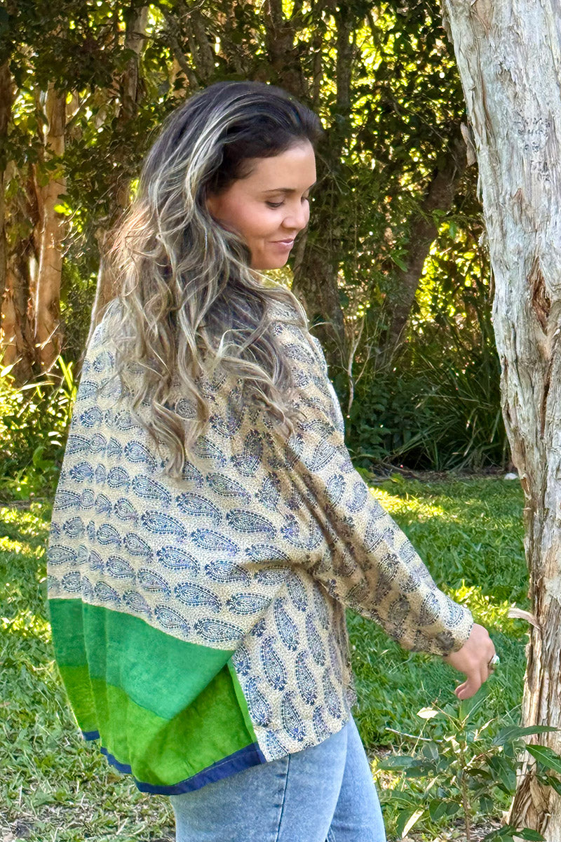 Vintage Sari Amira - Veda (wool/silk)