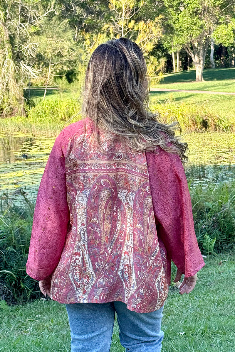 Vintage Sari Amira - Rouge (silk)