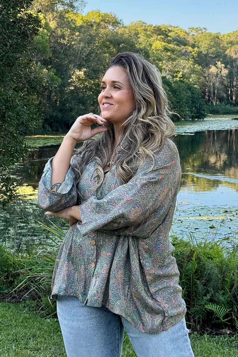 Vintage Sari Amira - Maisi (wool/silk)