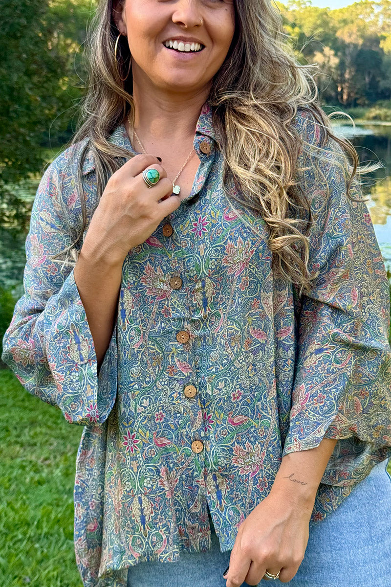 Vintage Sari Amira - Maisi (wool/silk)