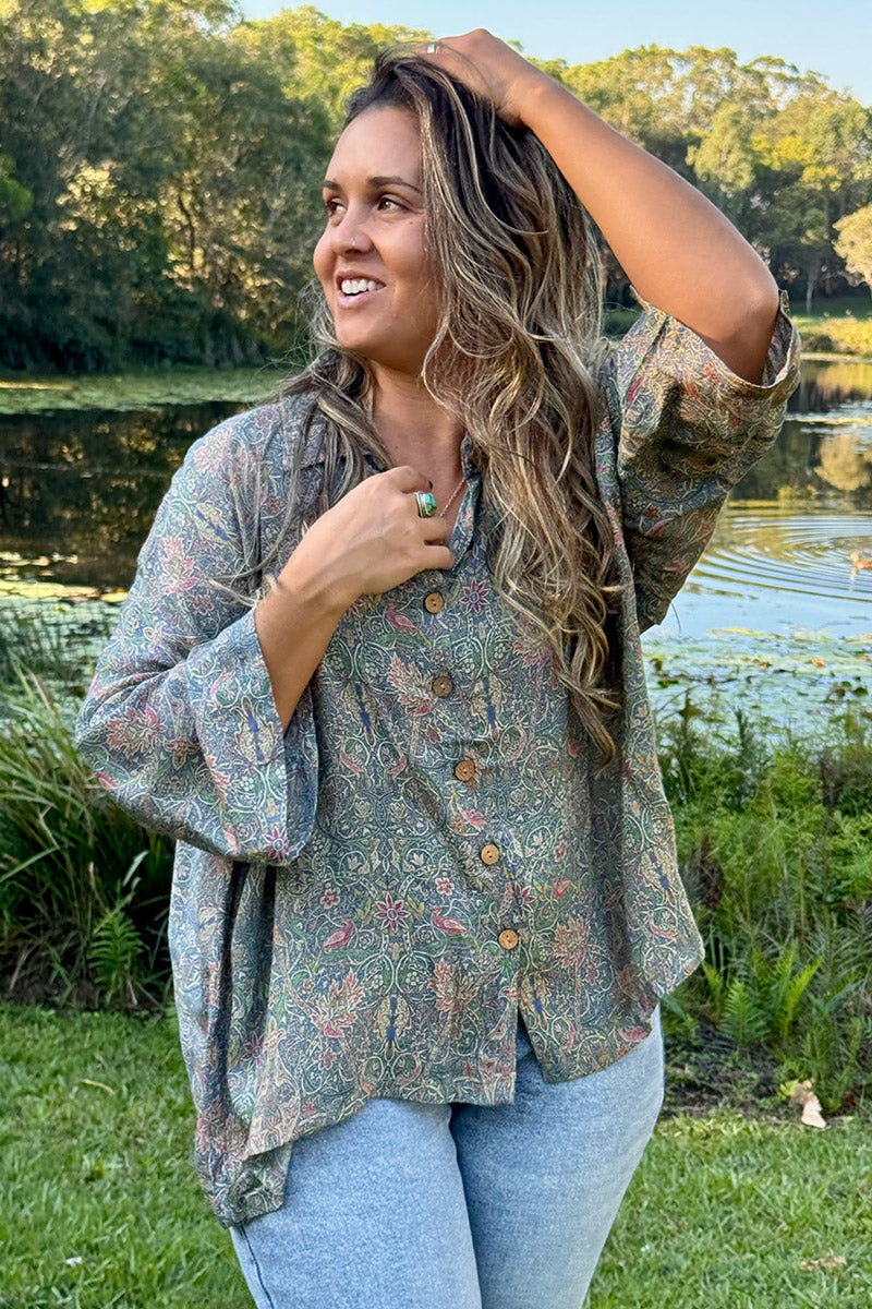 Vintage Sari Amira - Maisi (wool/silk)