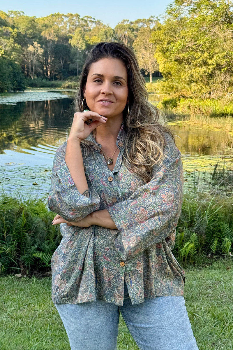 Vintage Sari Amira - Maisi (wool/silk)