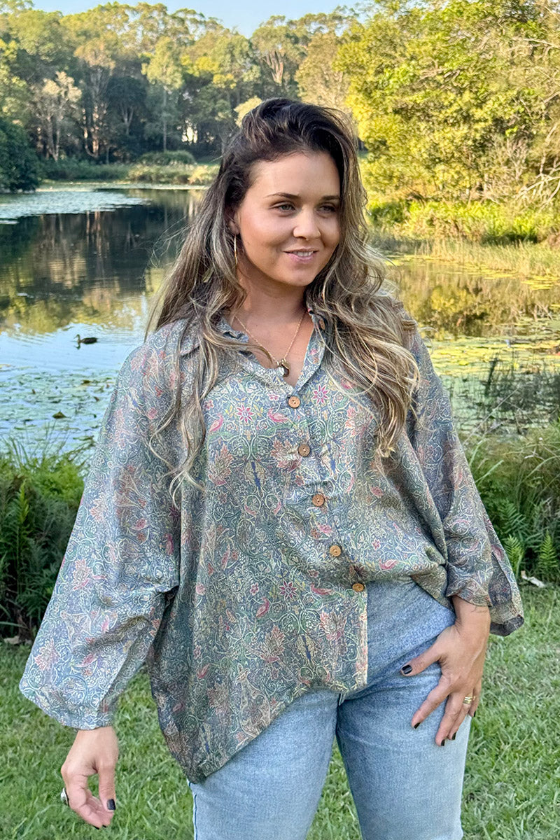Vintage Sari Amira - Maisi (wool/silk)