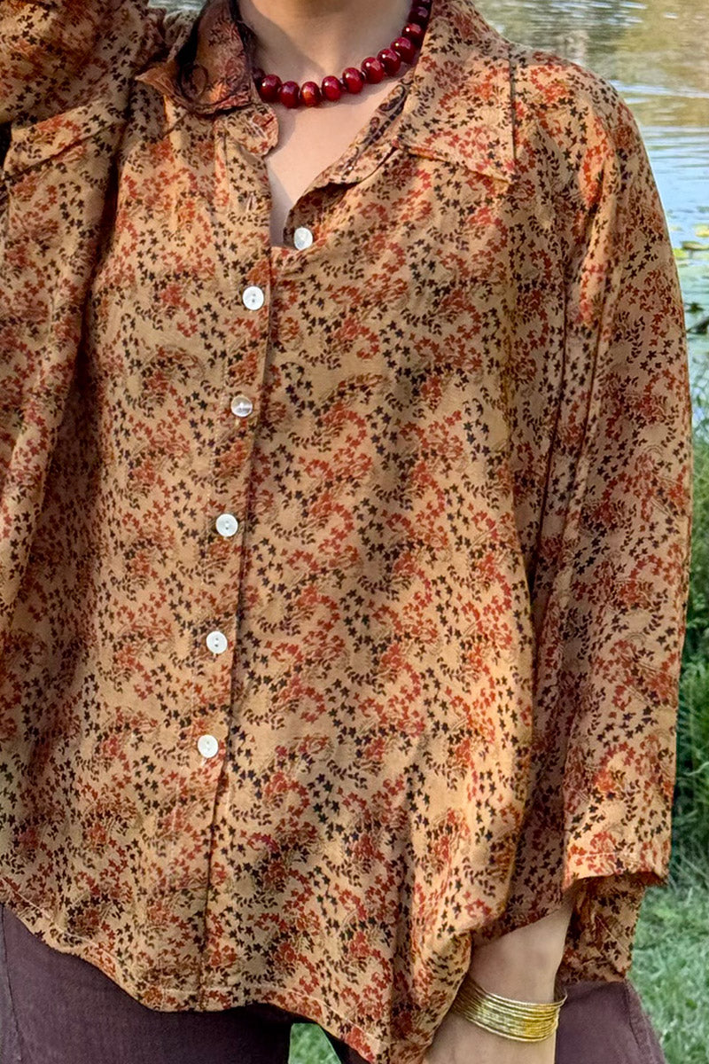 Vintage Sari Amira - Amber (silk)