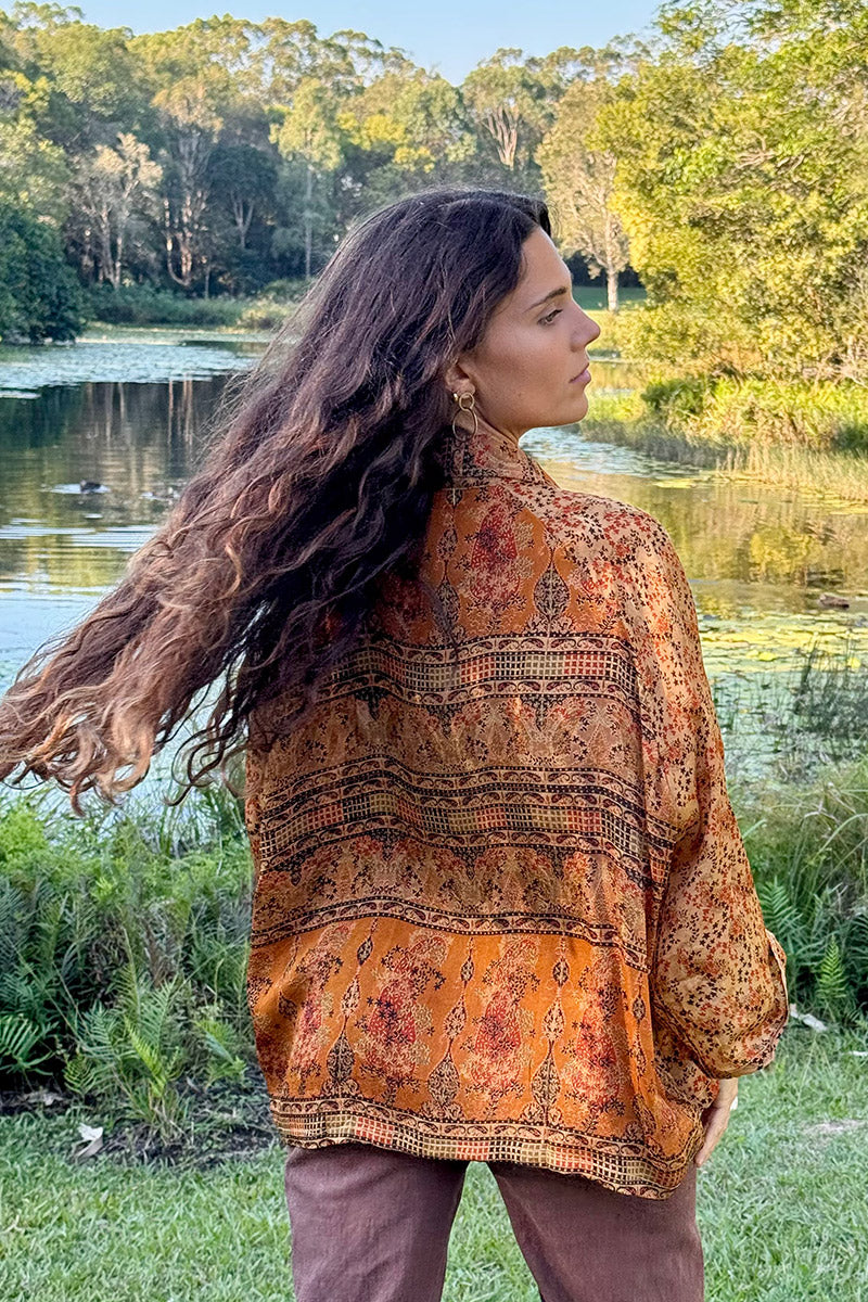 Vintage Sari Amira - Amber (silk)