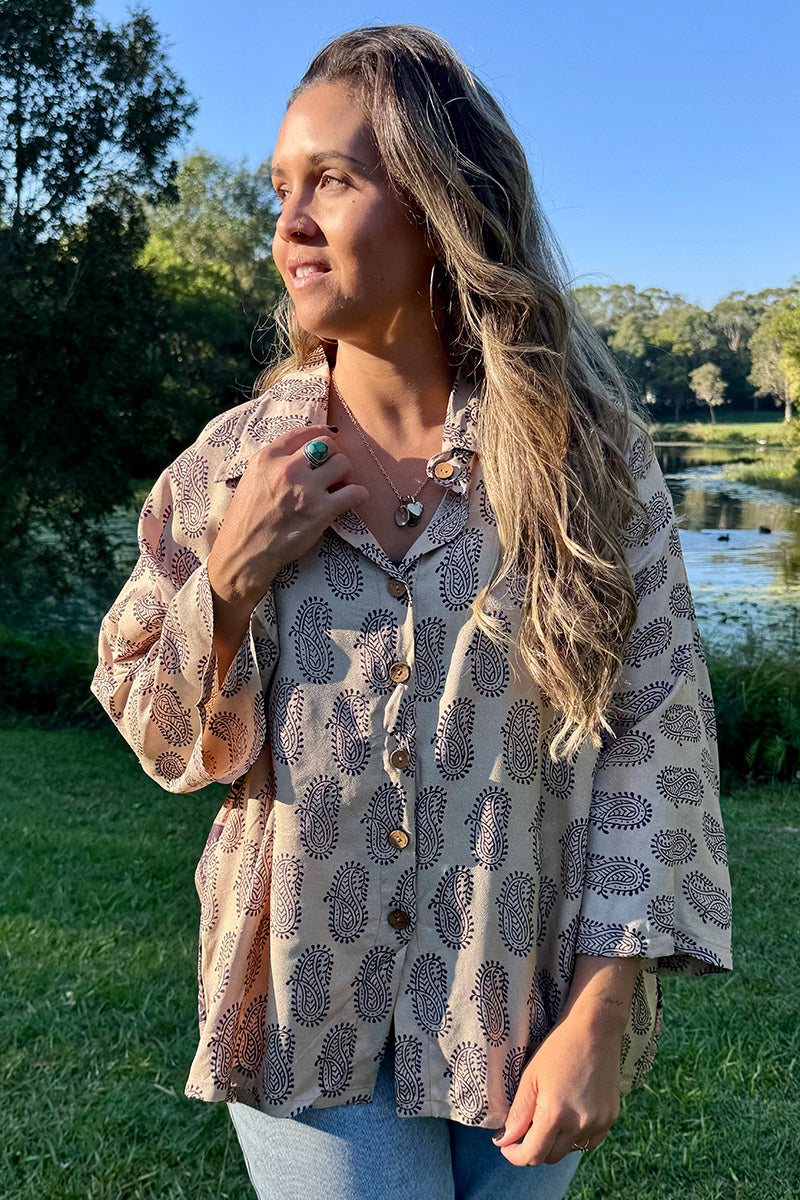 Vintage Sari Amira - Parvati (wool/silk)