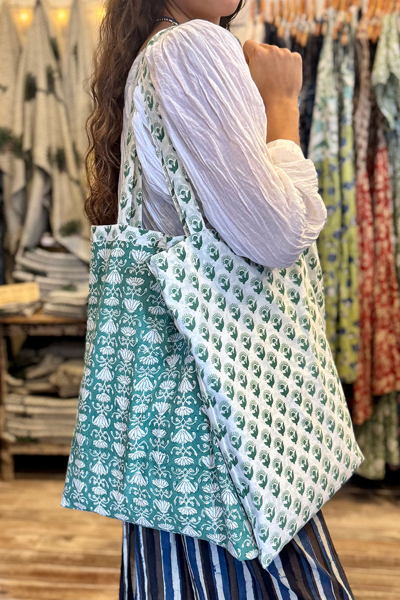 Two-Way Tote Bag - Jade