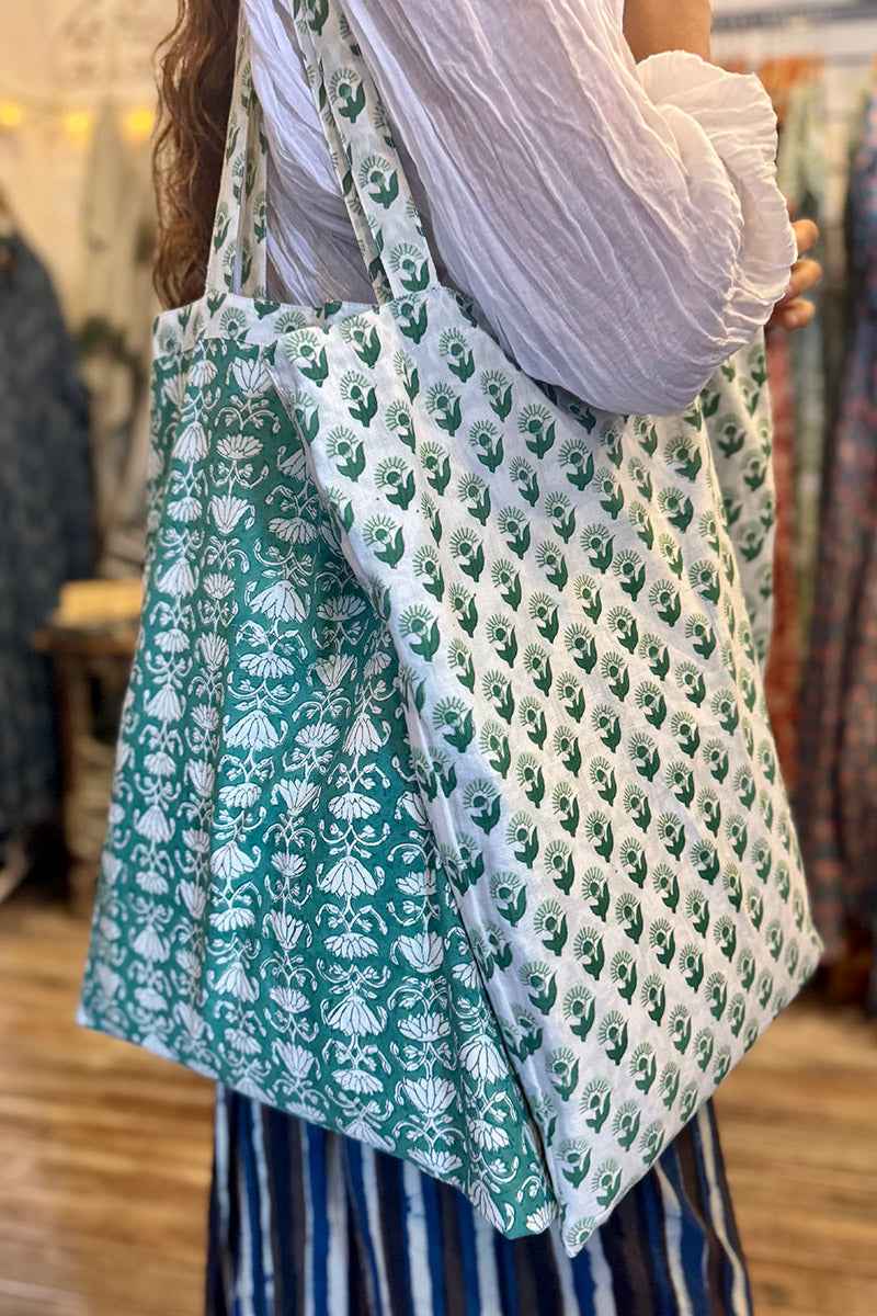 Two-Way Tote Bag - Jade