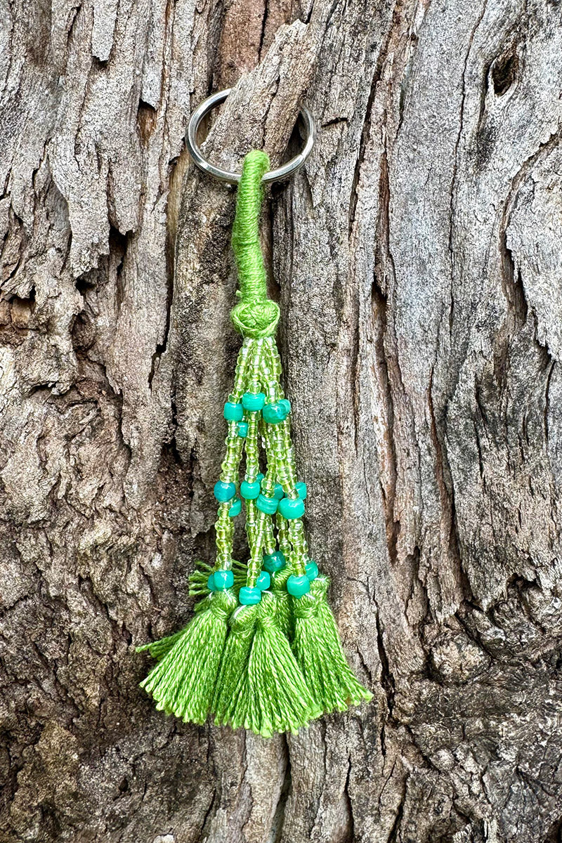 BeadWeave Keyring - Verde