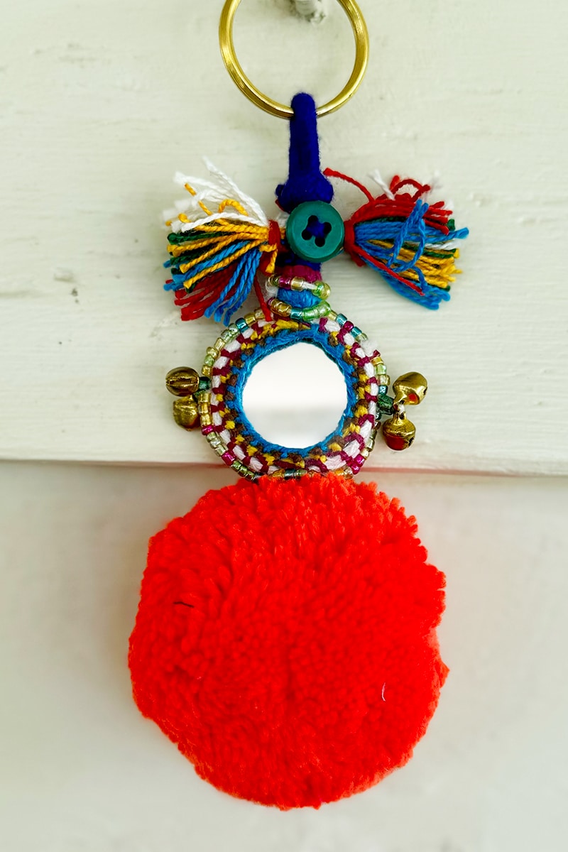 PomPom Keyring - Saffron