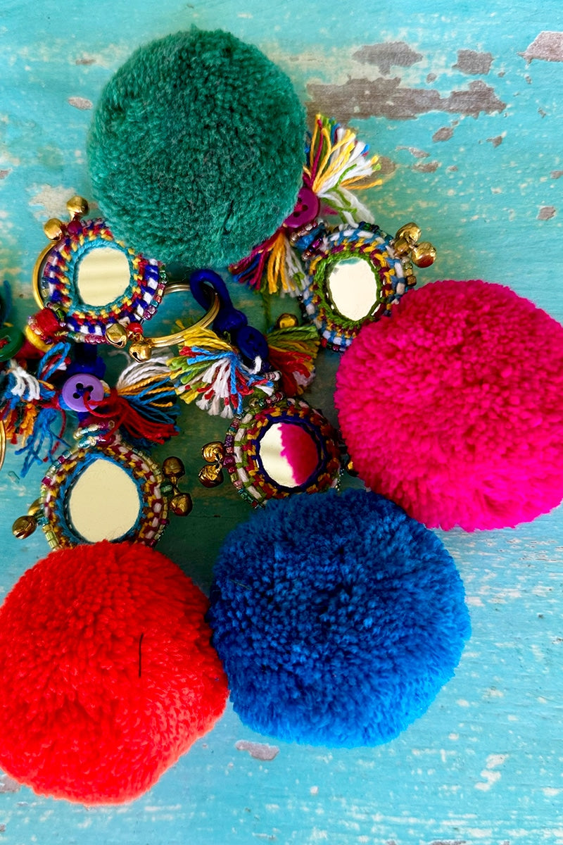 PomPom Keyrings - assorted