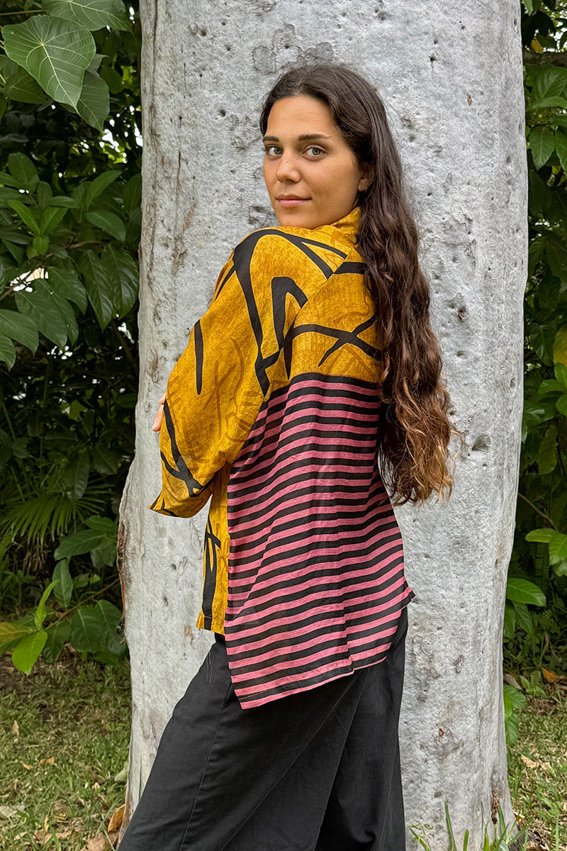 Vintage Sari Amira - Amber (silk)