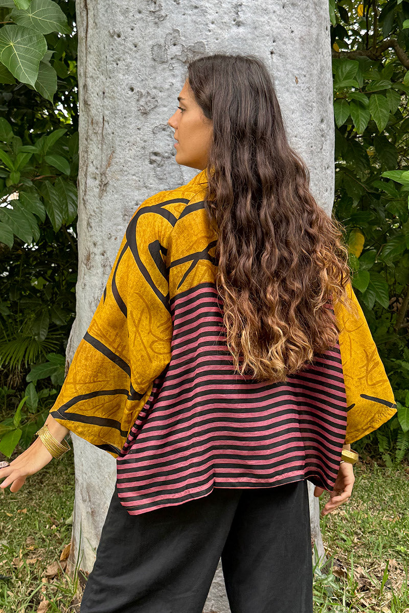 Vintage Sari Amira - Amber (silk)
