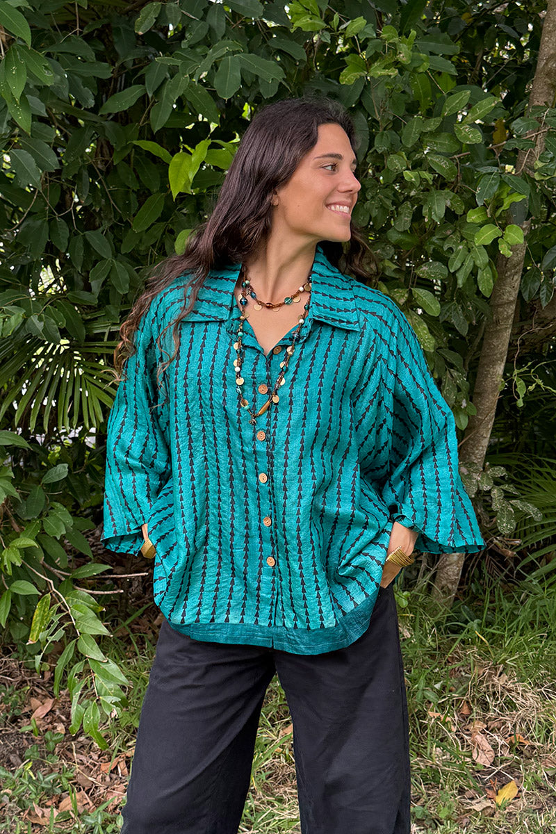 Vintage Sari Amira - Mistral (wool/silk)