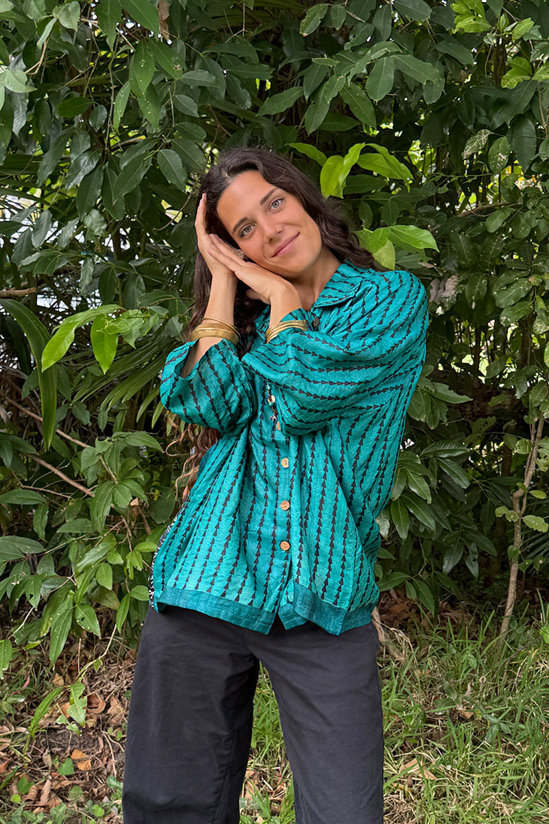 Vintage Sari Amira - Mistral (wool/silk)