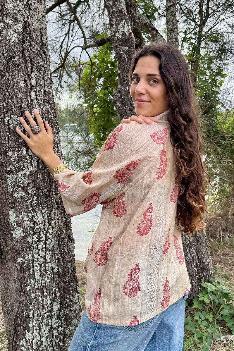 Vintage Sari Amira - Priya (wool/silk)