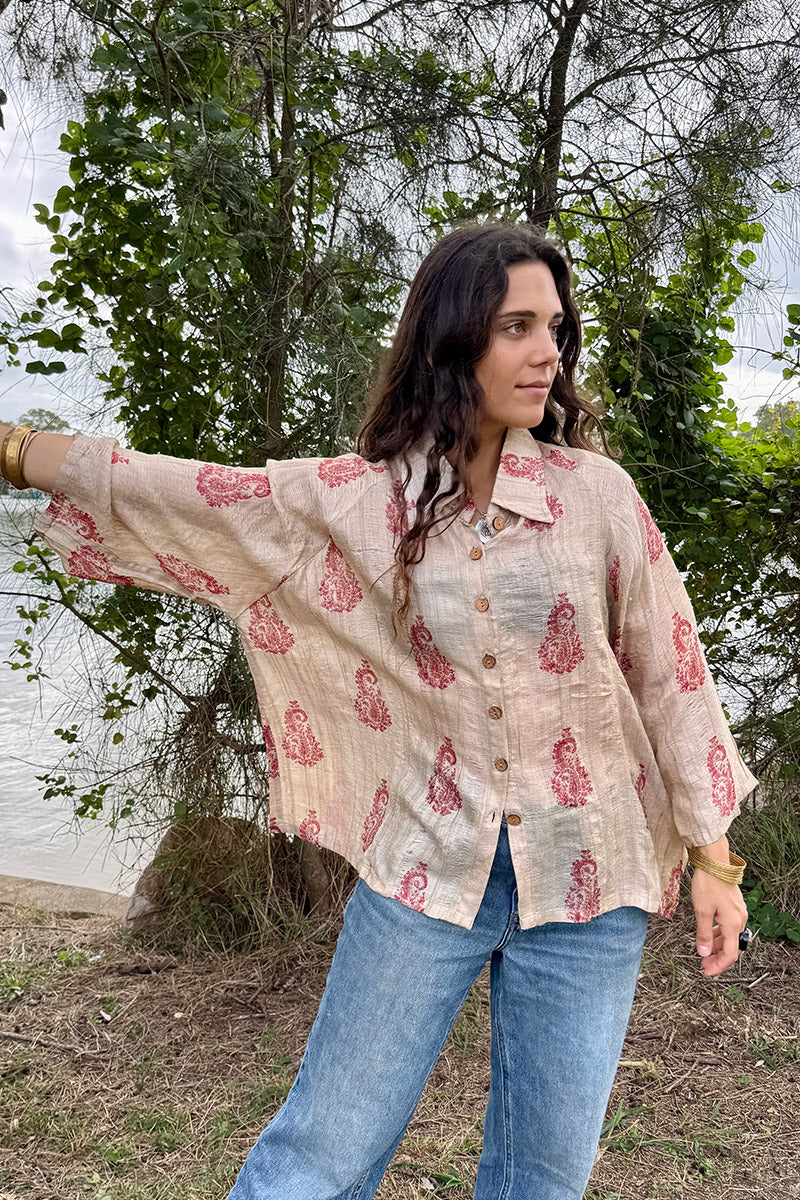 Vintage Sari Amira - Priya (wool/silk)