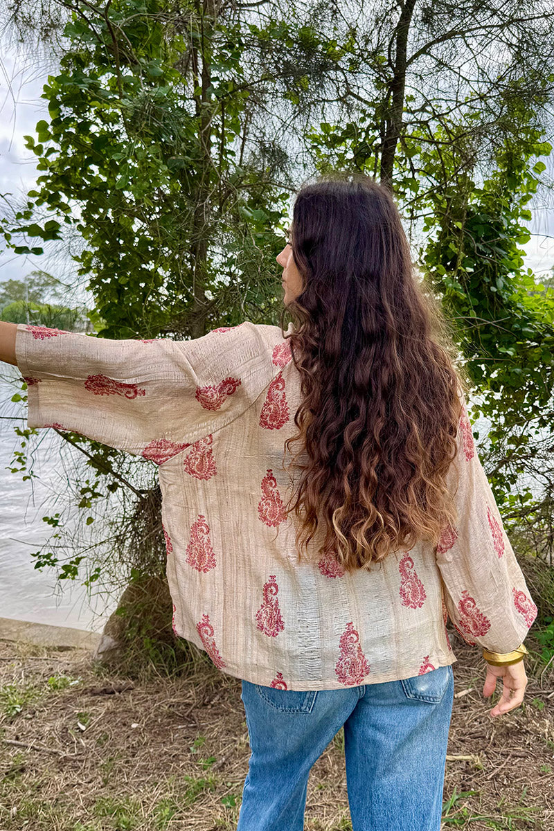 Vintage Sari Amira - Priya (wool/silk)