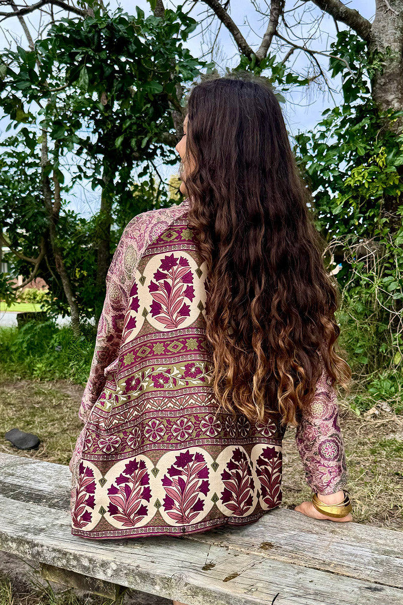 Vintage Sari Amira -Dusk (wool/silk)