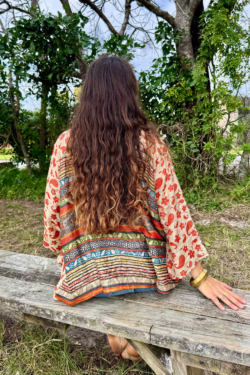 Vintage Sari Amira - Neroli (wool/silk)