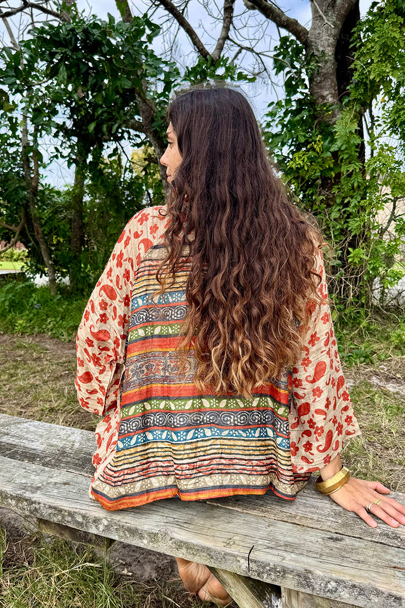 Vintage Sari Amira - Neroli (wool/silk)