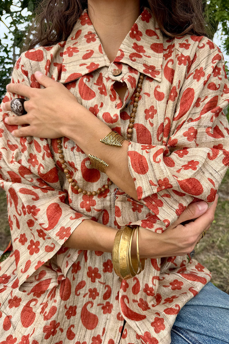 Vintage Sari Amira - Neroli (wool/silk)