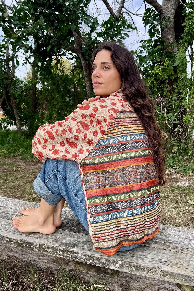 Vintage Sari Amira - Neroli (wool/silk)