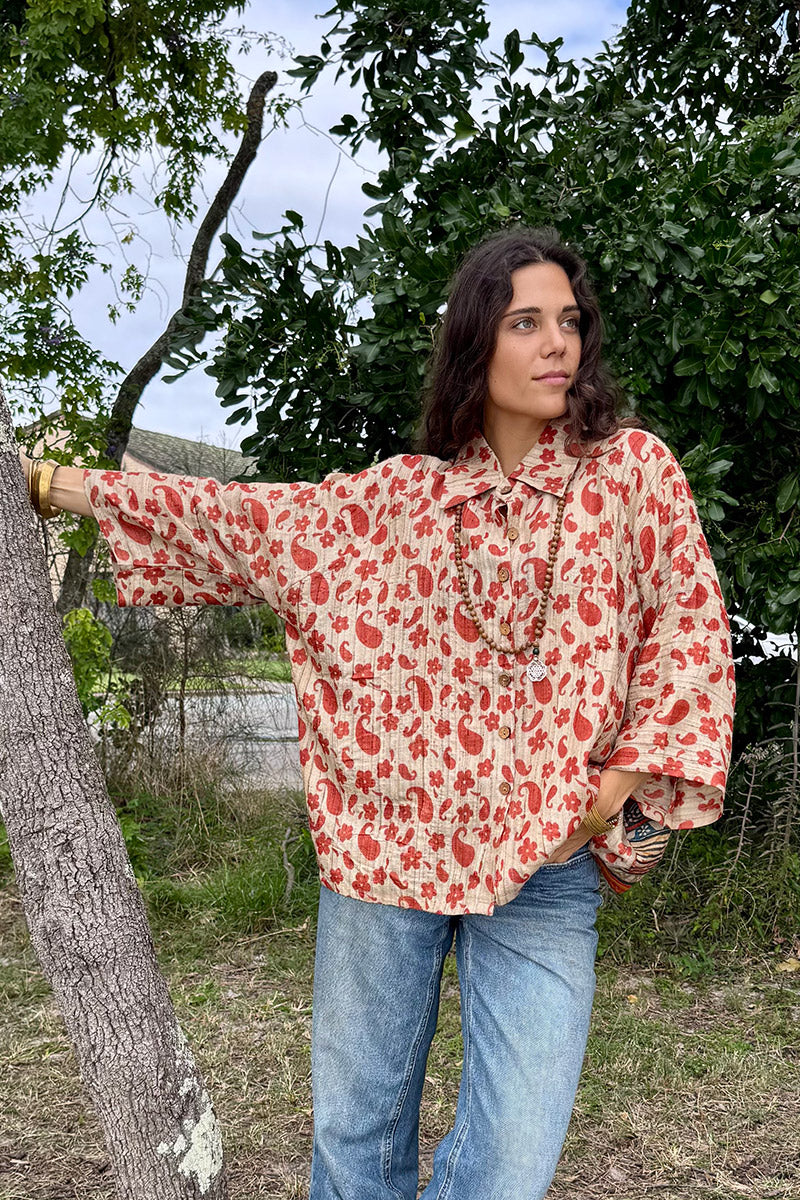 Vintage Sari Amira - Neroli (wool/silk)