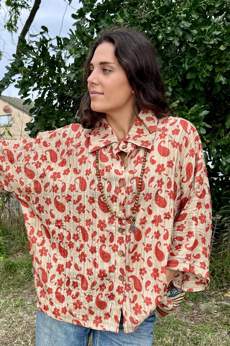 Vintage Sari Amira - Neroli (wool/silk)