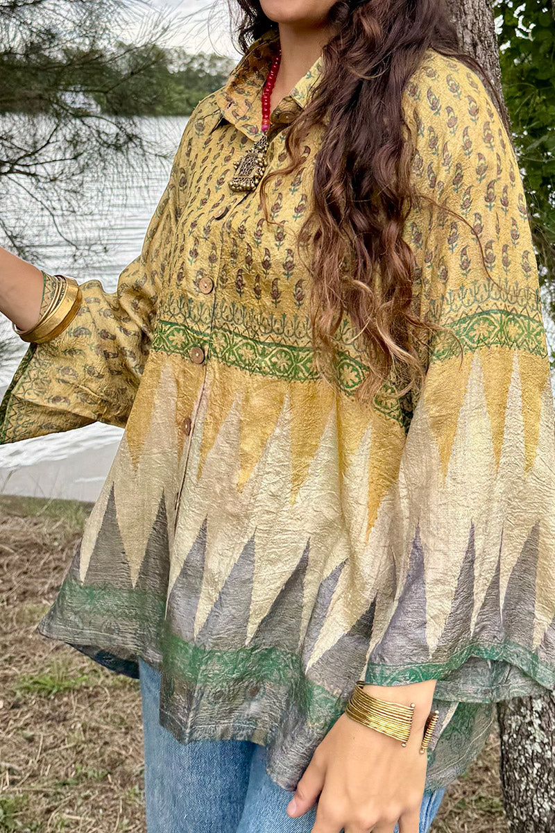 Vintage Sari Amira - Harvest (wool/silk)