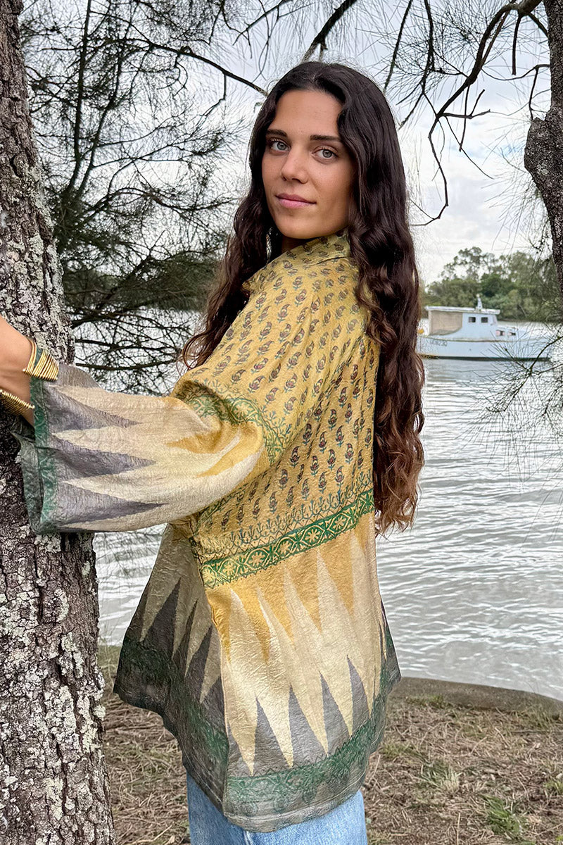 Vintage Sari Amira - Harvest (wool/silk)