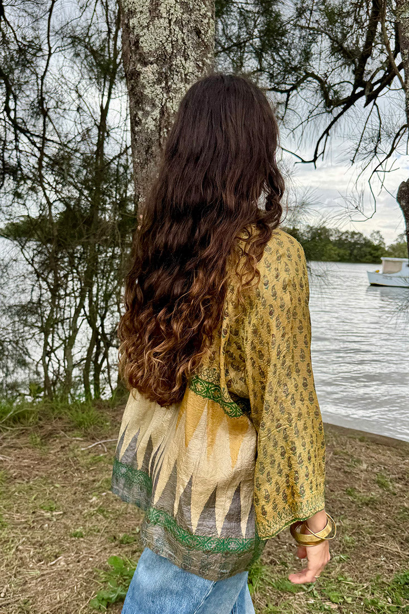 Vintage Sari Amira - Harvest (wool/silk)