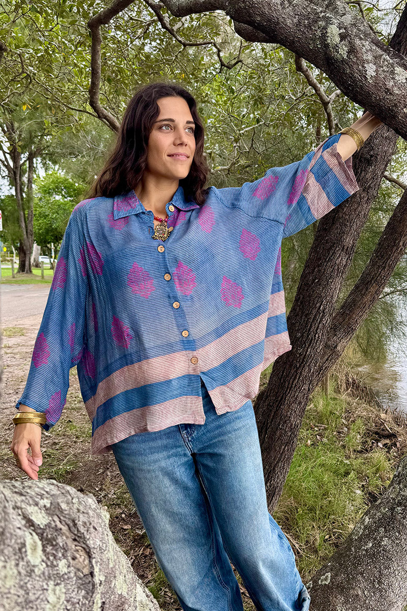 Vintage Sari Amira - Twilight (wool/silk)