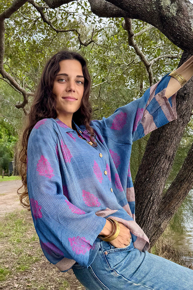 Vintage Sari Amira - Twilight (wool/silk)