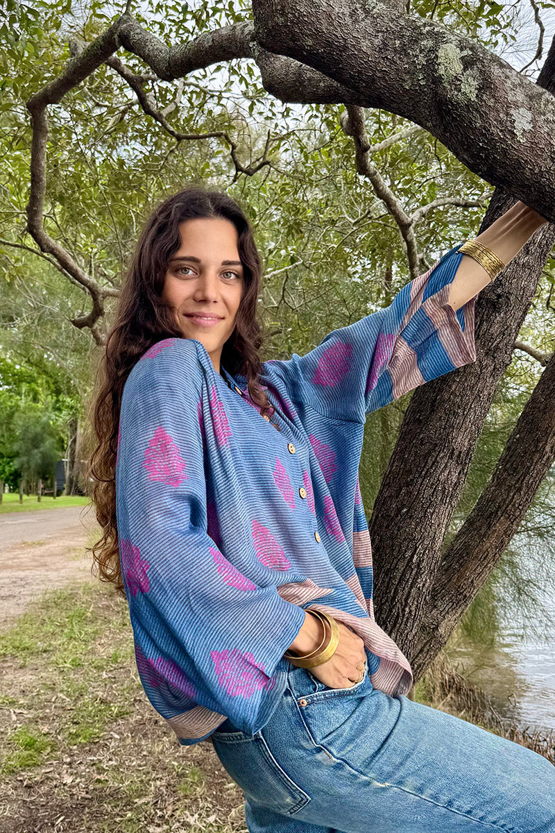 Vintage Sari Amira - Twilight (wool/silk)