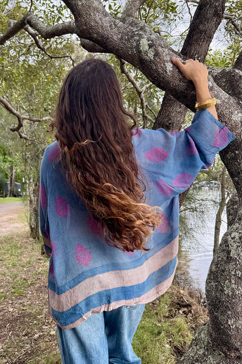 Vintage Sari Amira - Twilight (wool/silk)