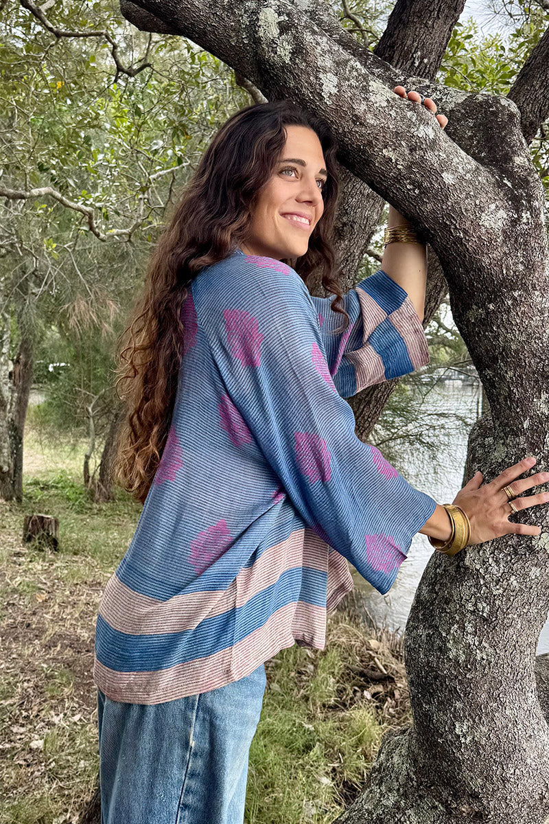 Vintage Sari Amira - Twilight (wool/silk)
