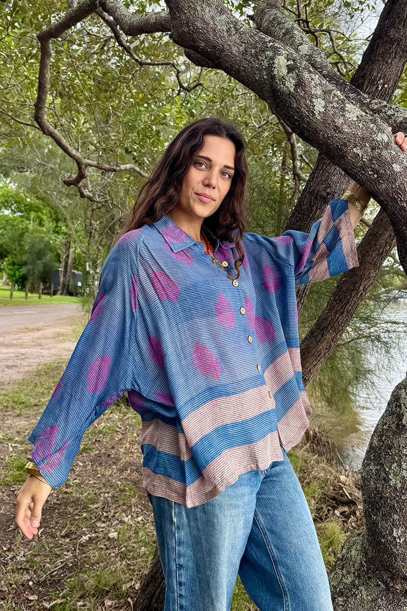 Vintage Sari Amira - Twilight (wool/silk)