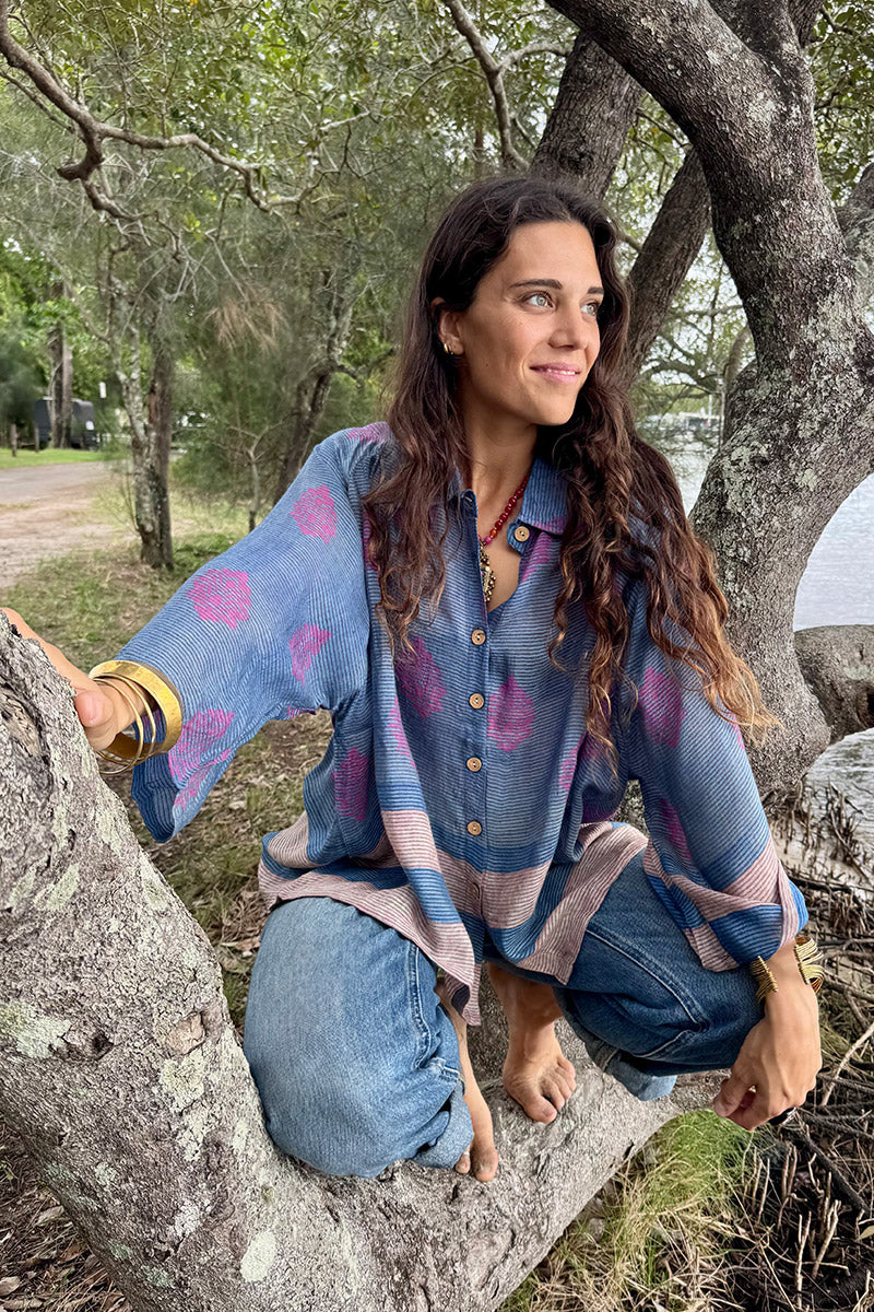 Vintage Sari Amira - Twilight (wool/silk)