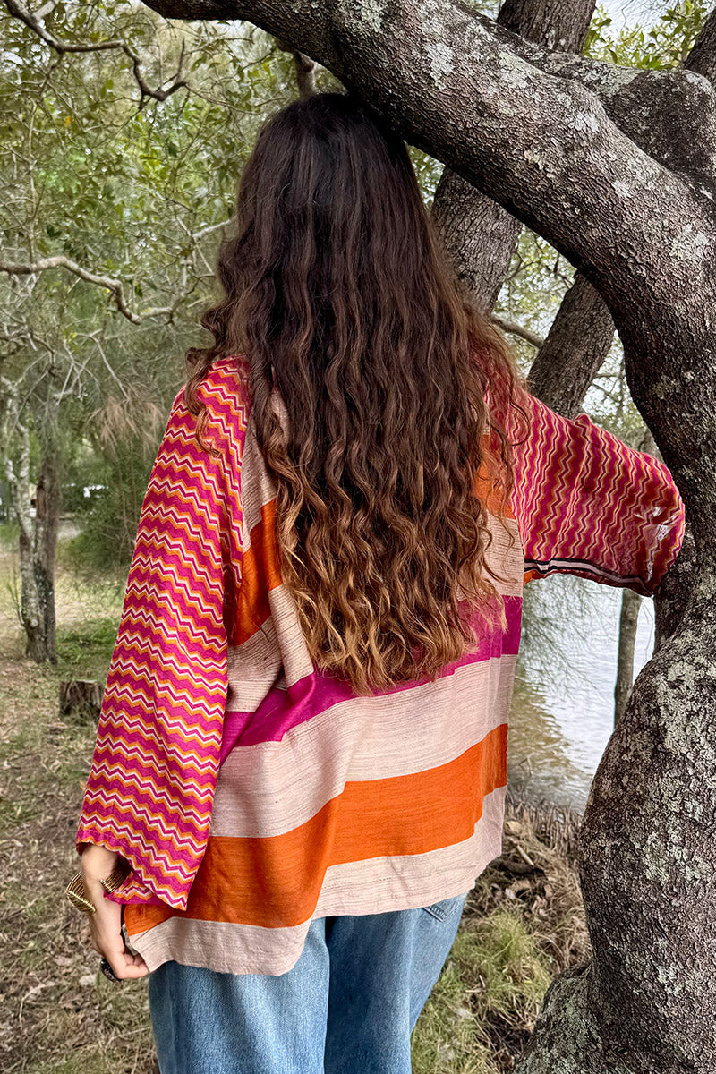 Vintage Sari Amira - Whimsy (wool/silk)